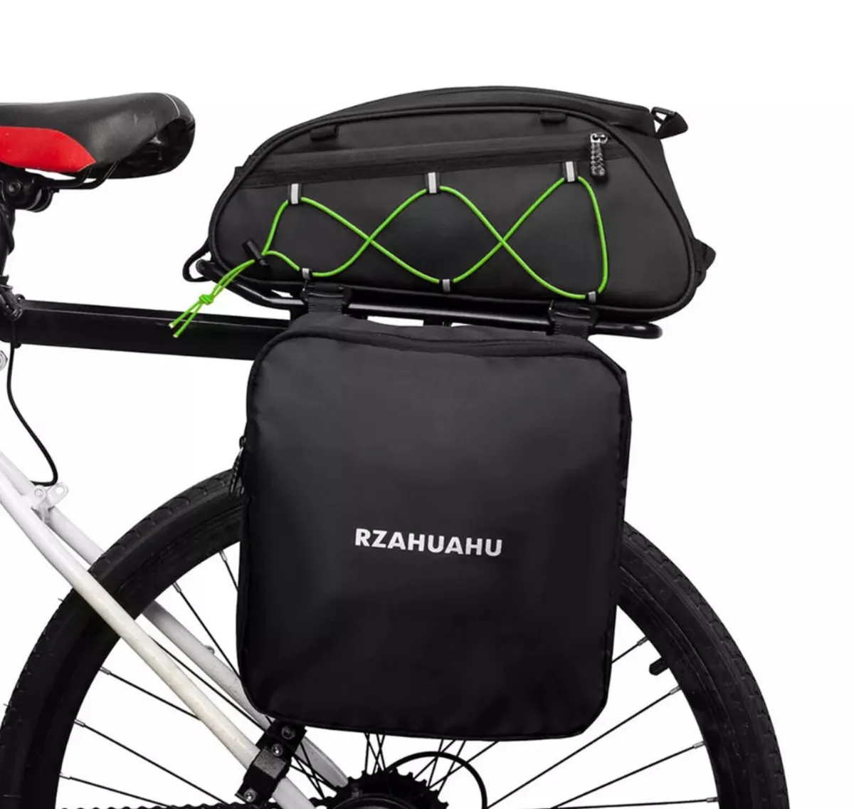 3 In 1 Bike Pannier Bag Bicycle Rear Rack Bag NEW - Image 2
