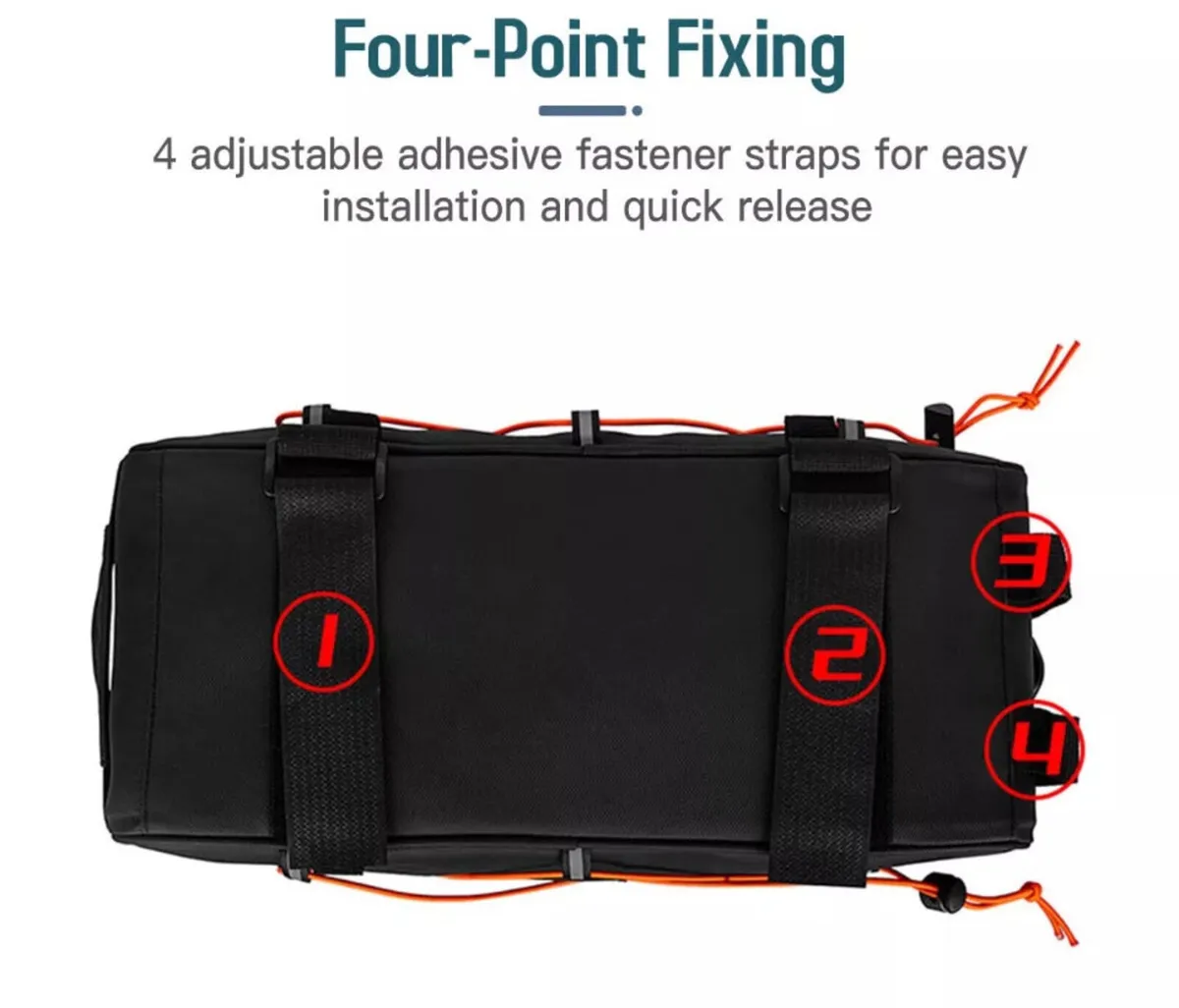 3 In 1 Bike Pannier Bag Bicycle Rear Rack Bag NEW - Image 4