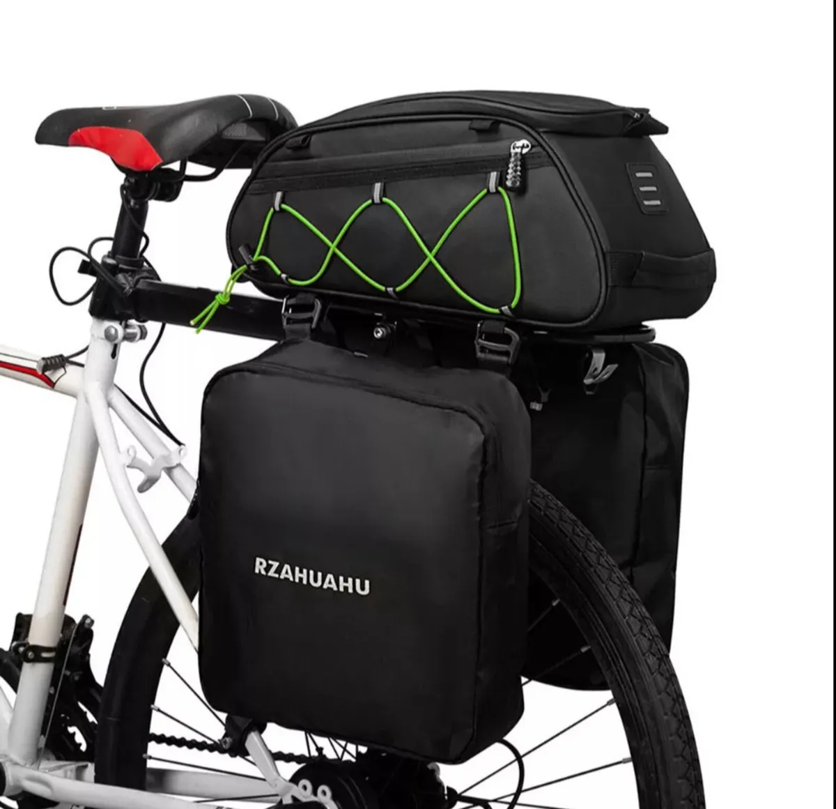3 In 1 Bike Pannier Bag Bicycle Rear Rack Bag NEW - Image 1