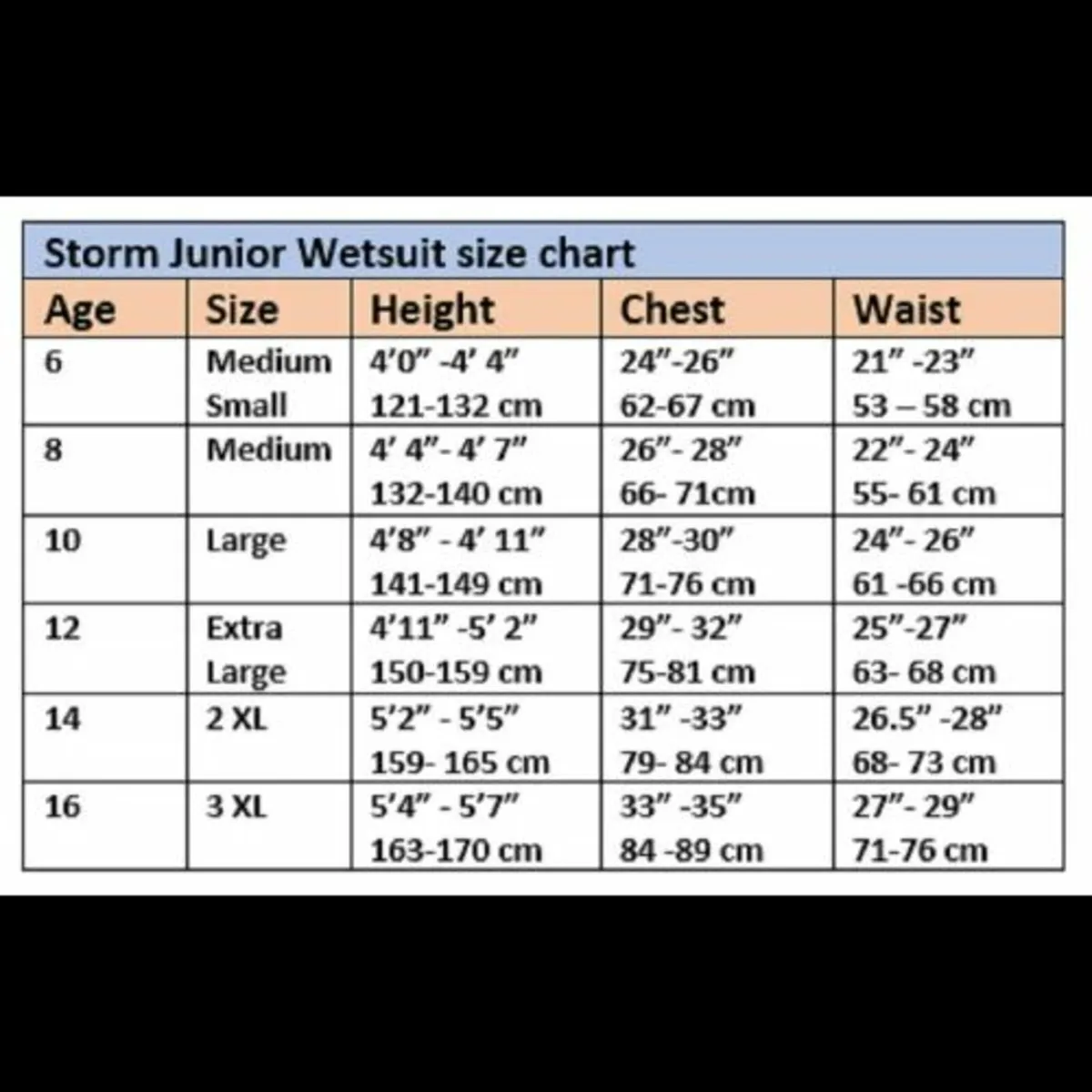 Storm Junior 3:2 Wetsuit Back Zip Flatlock - Image 3