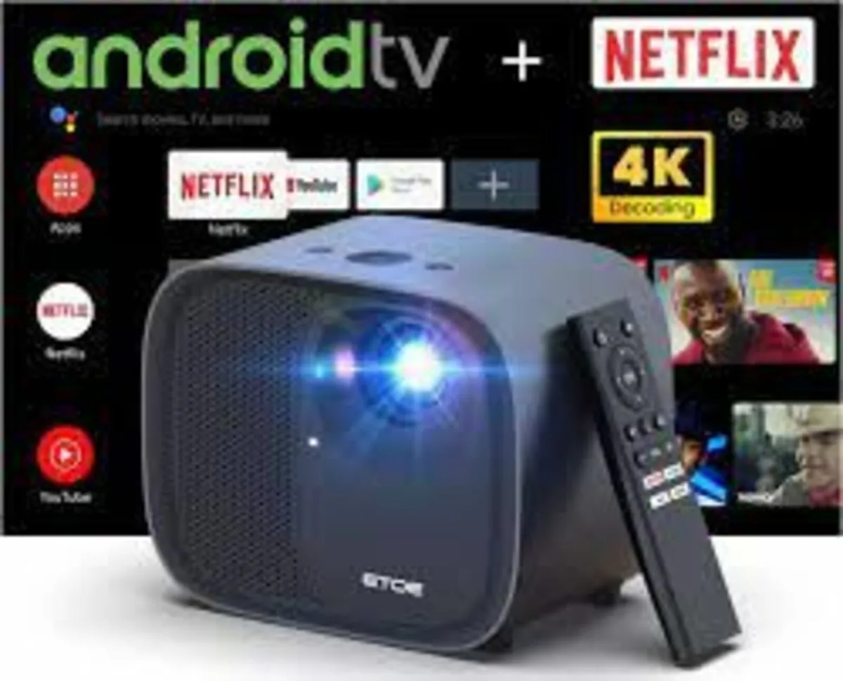 Projector with Android TV, 600 ANSI, Native 1080P - Image 2