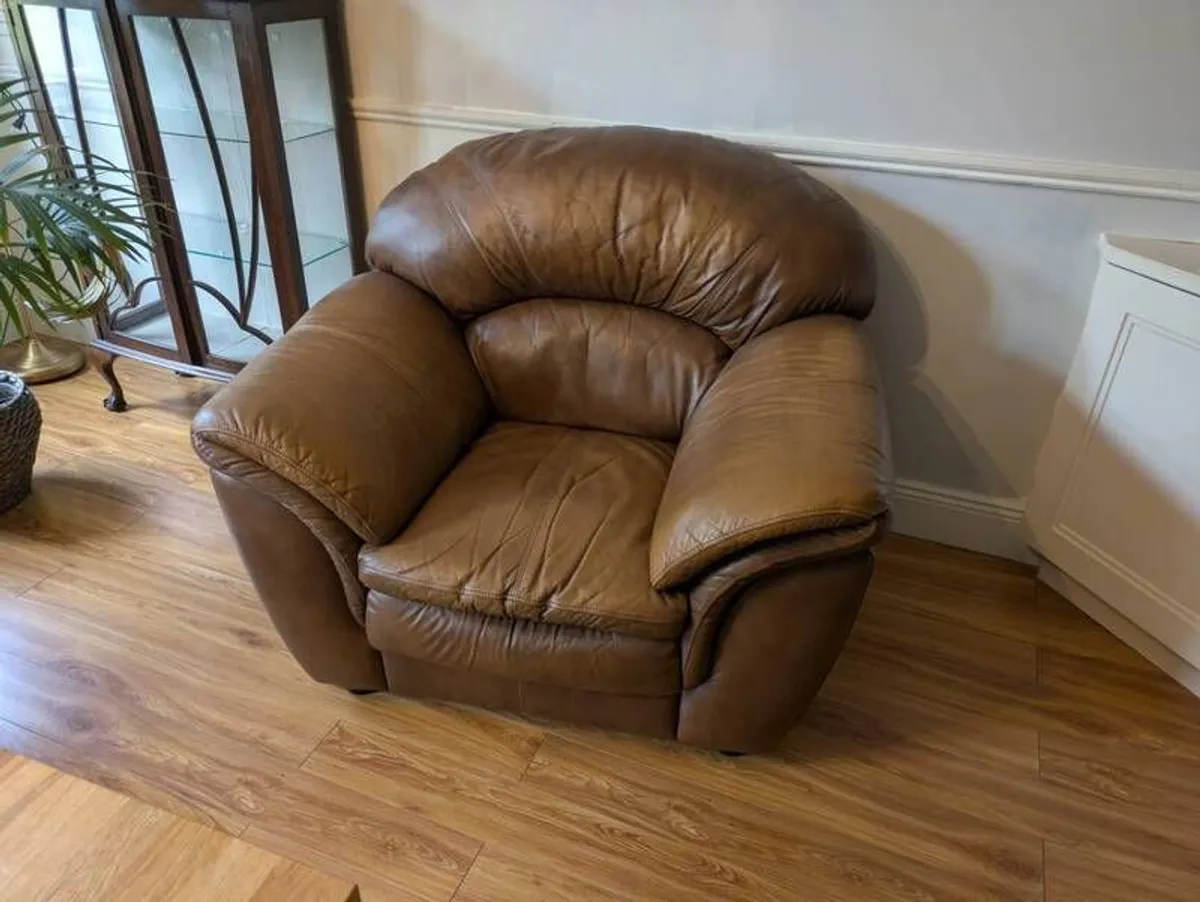 Leather Sofa - Image 1