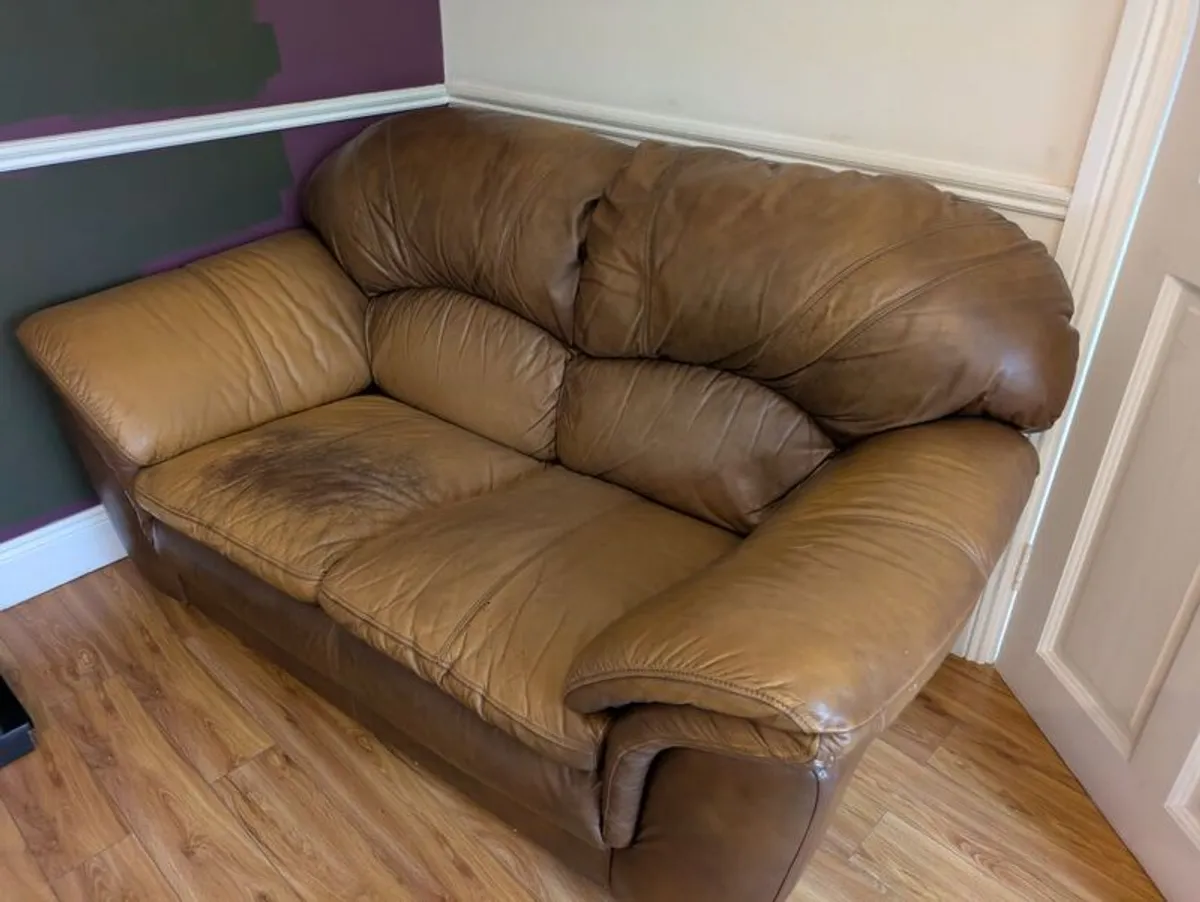 Leather Sofa - Image 2