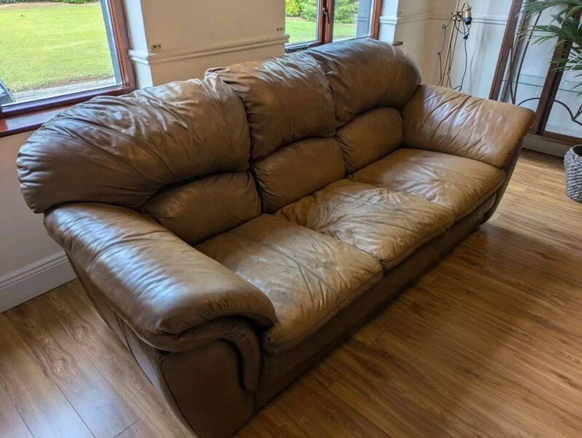 Leather Sofa - Image 3