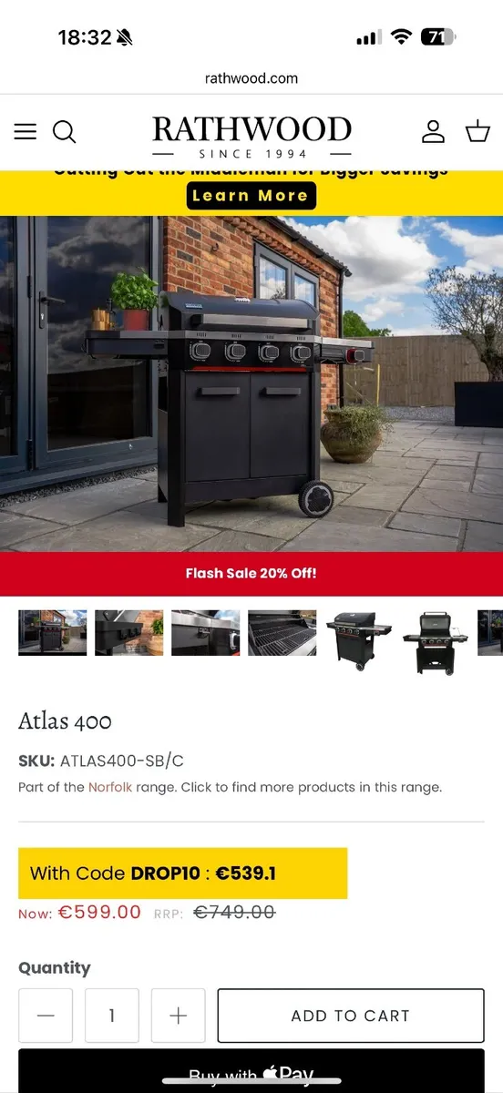 Brand new in box - BBQ - Norfolk Grills Atlas 400 - Image 2