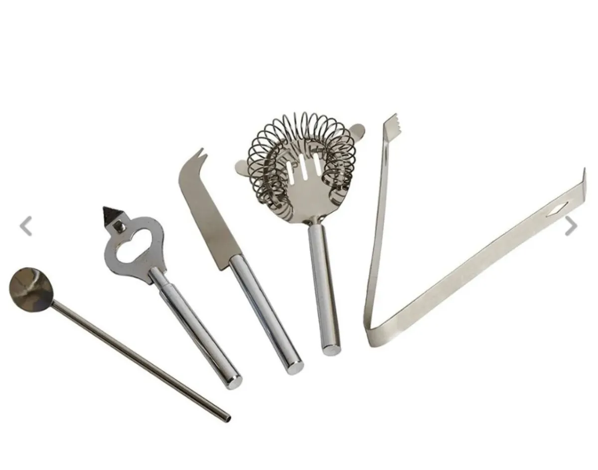 10 Piece Cocktail Maker Stainless Steel Bar Set - Image 3
