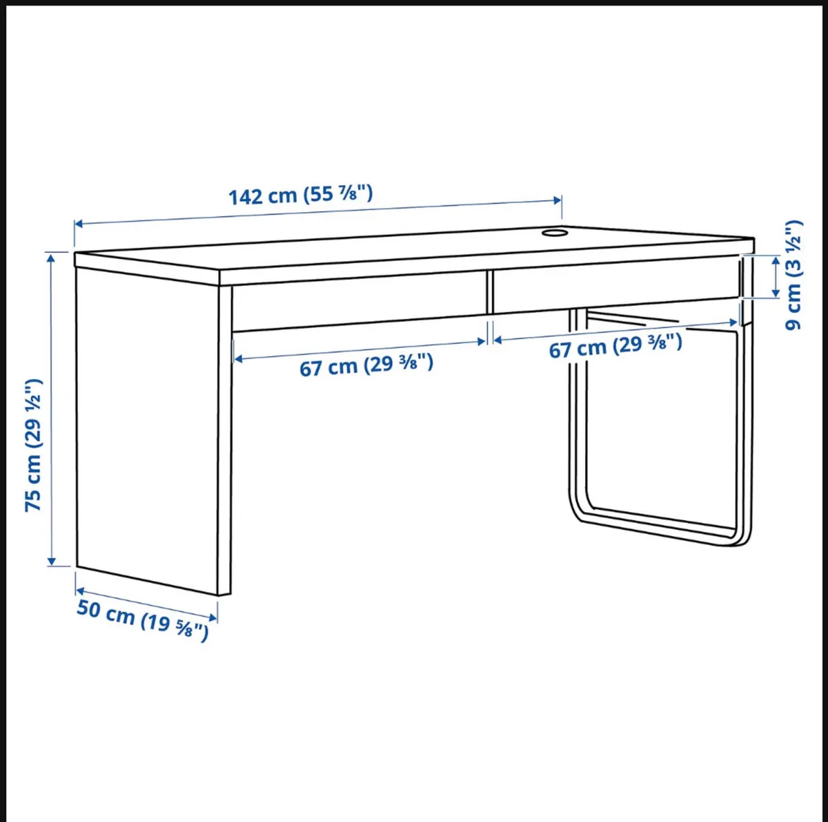 IKEA MIKKE working desk - Image 4