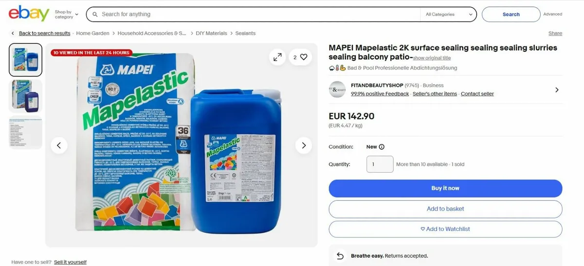 Mapei Mapelastic Smart - Image 4