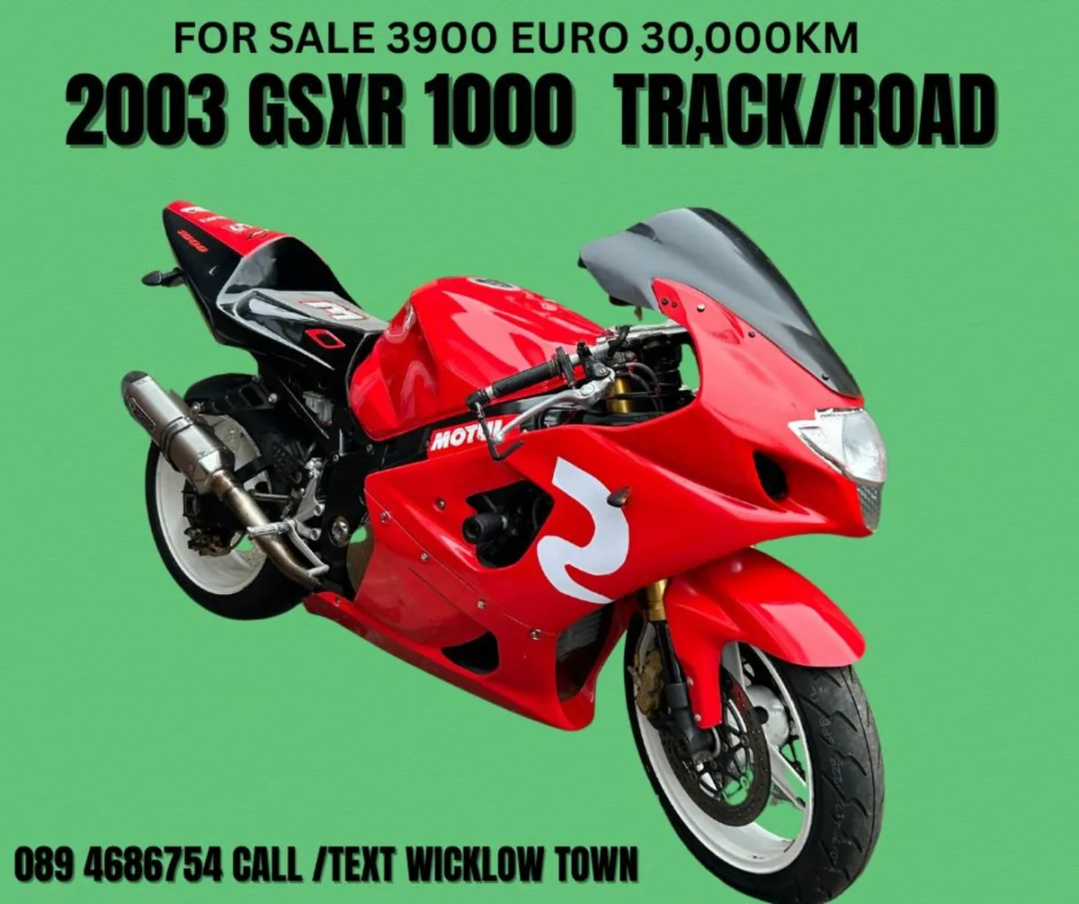 Amazing 2003 Suzuki GSXR 1000  Road &Track Bike - Image 1
