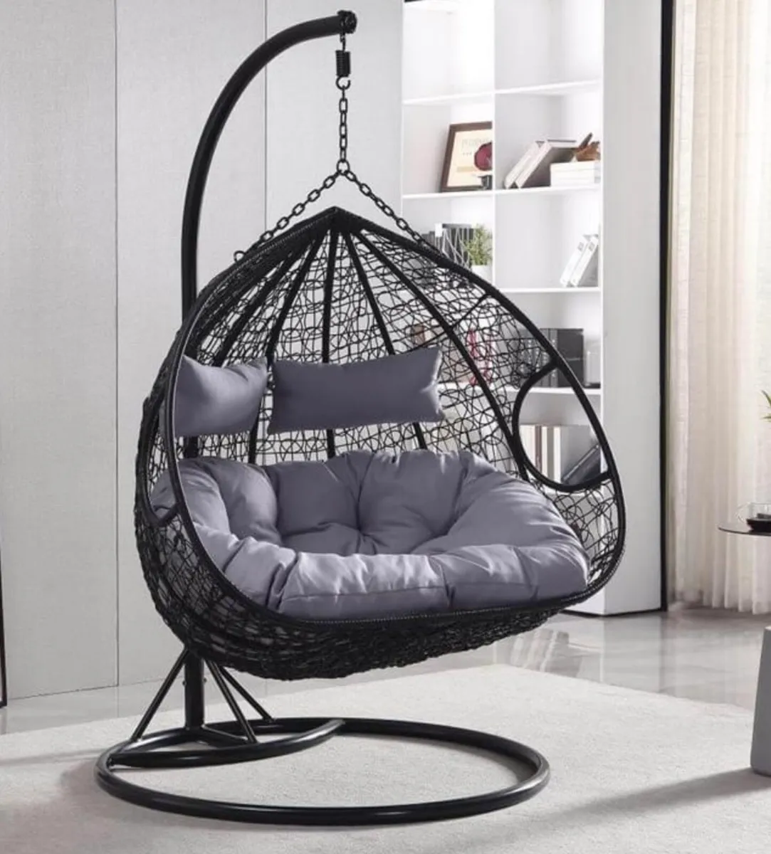 NEW RATTAN HANGING SWING EGG CHAIRS / DELIVERY - Image 3