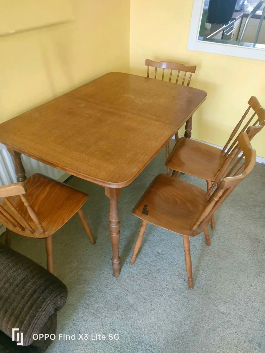 Dining table plus chairs - Image 2
