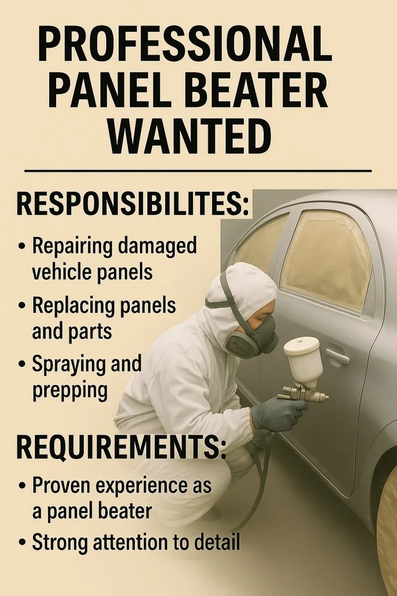 Experienced Panel Beater Wanted!