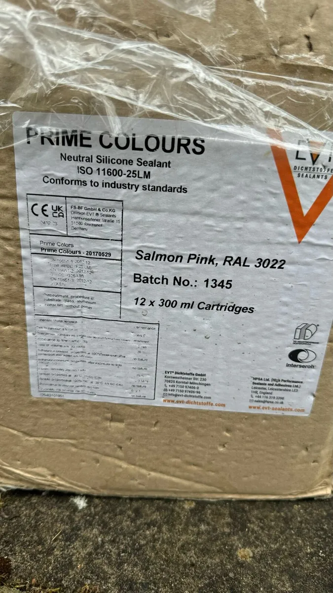 weather resistant silicone Salmon Pink x11 pcs - Image 2