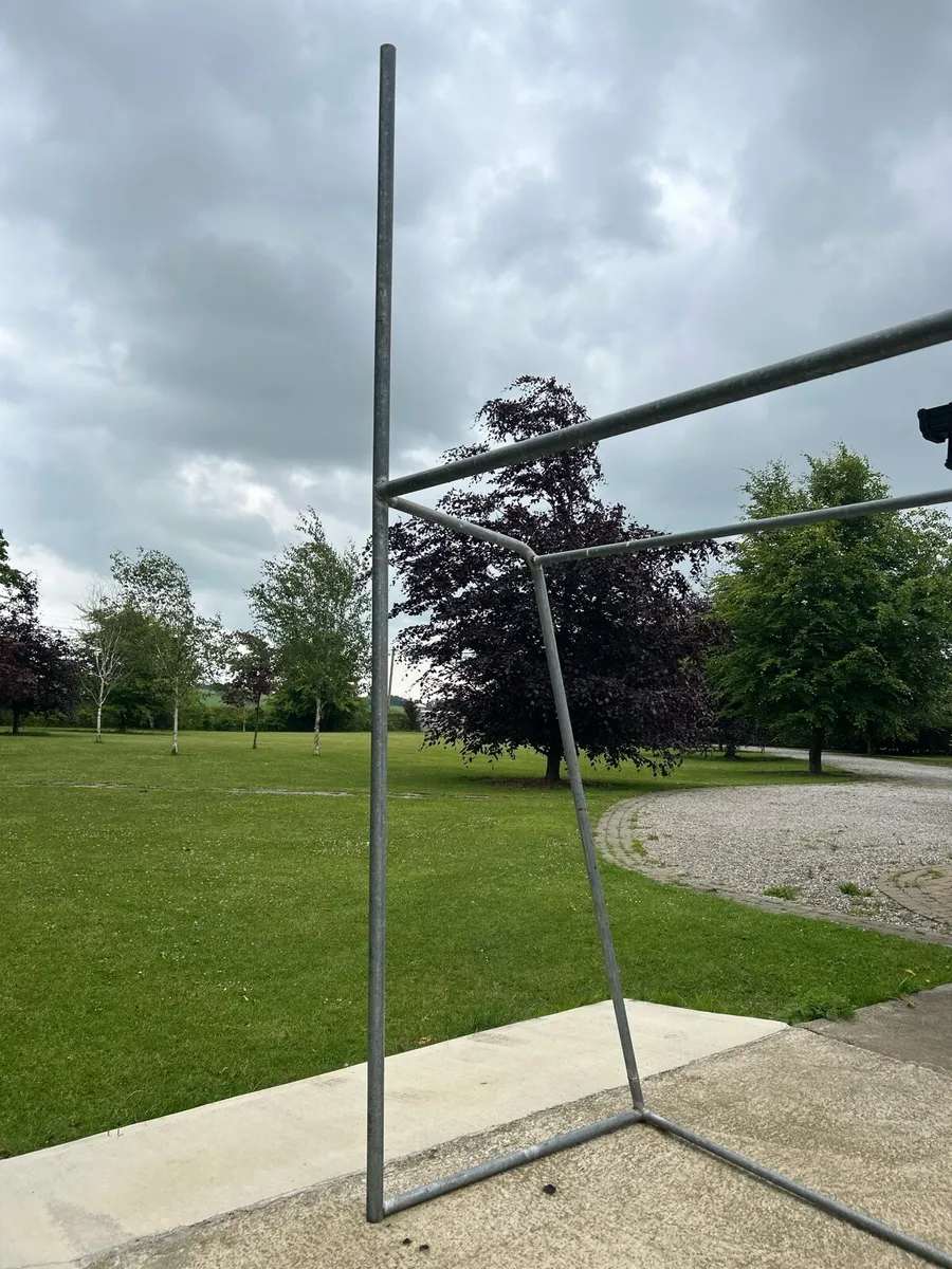 Galvanised Metal Goal Post - Image 2