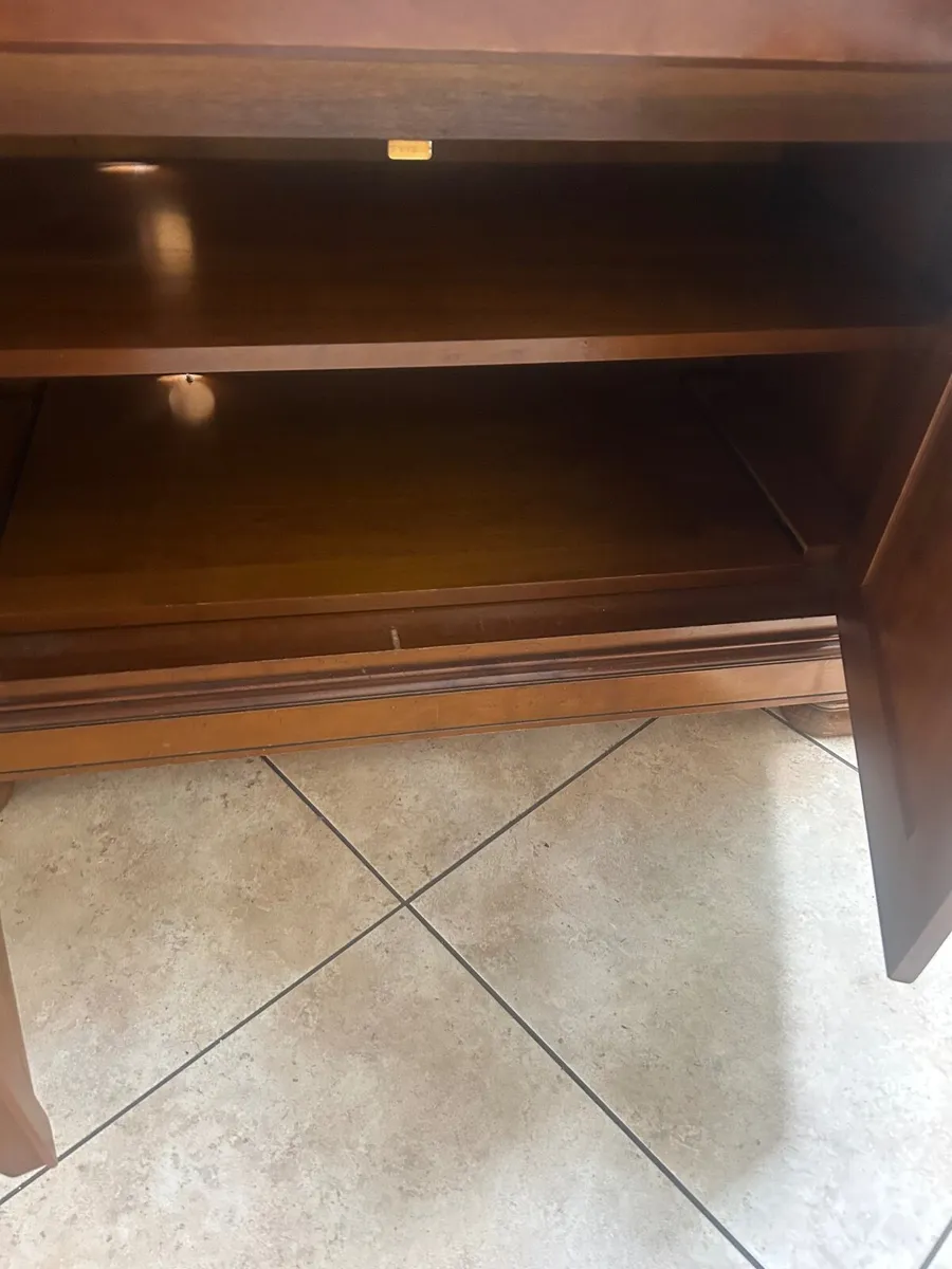 Mahogany TV/Storage unit and single armchair - Image 3
