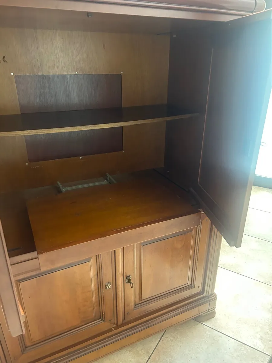 Mahogany TV/Storage unit and single armchair - Image 4