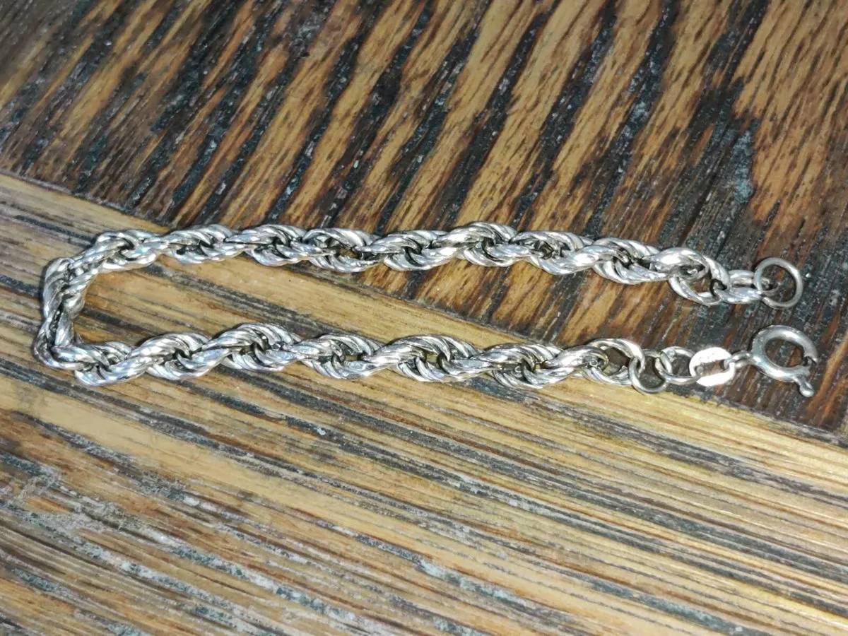 CHUNKY ROPE, 9CT Gold Unisex New 7"Bracelet ! - Image 2