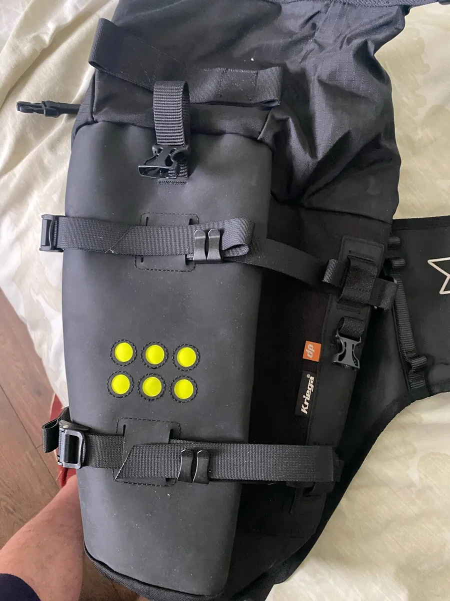 Kriega OS base and 2 Ten litre bags for Tenere - Image 1