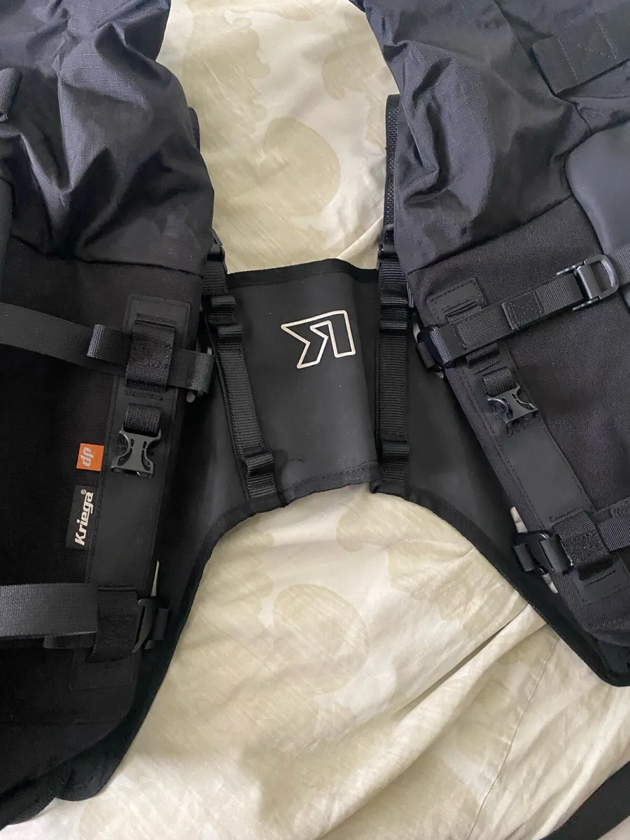 Kriega OS base and 2 Ten litre bags for Tenere - Image 2