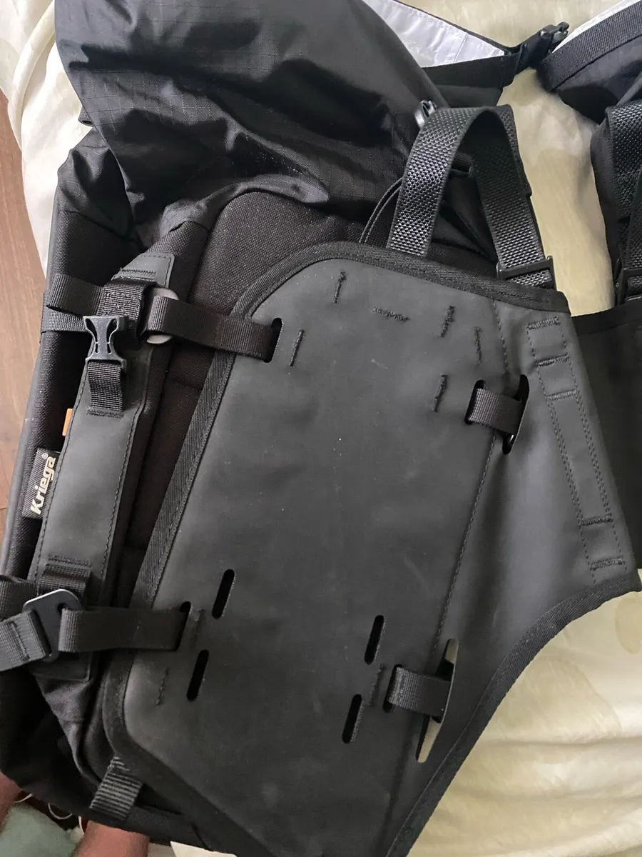 Kriega OS base and 2 Ten litre bags for Tenere - Image 4
