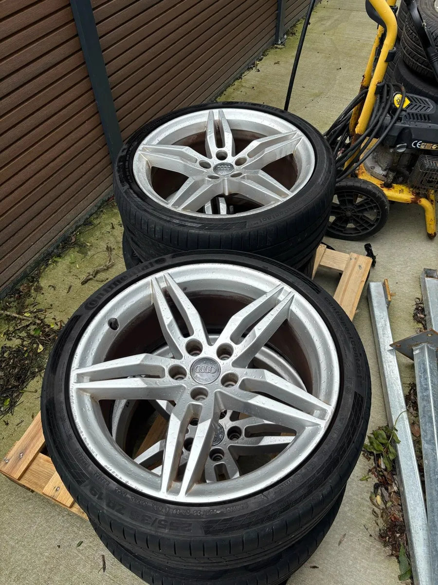 Audi S-Line Alloys 19" 4 Continental Tyres!! - Image 3