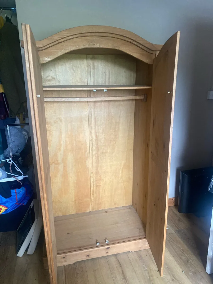 Rustic Pine Wardrobe - Image 2