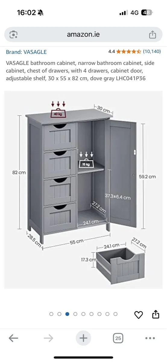 Bathroom storage cabinet - Image 2
