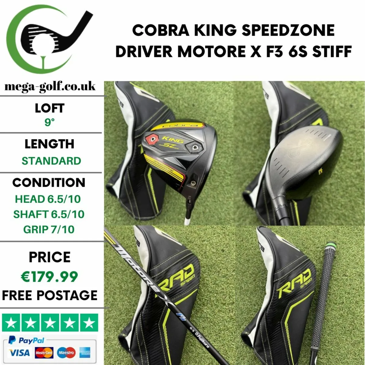 COBRA KING SPEEDZONE DRIVER / 9° / STIFF - Image 1