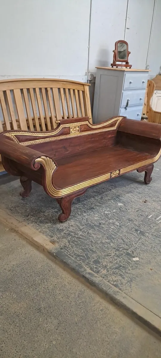 Vintage regency style day bed - Image 4