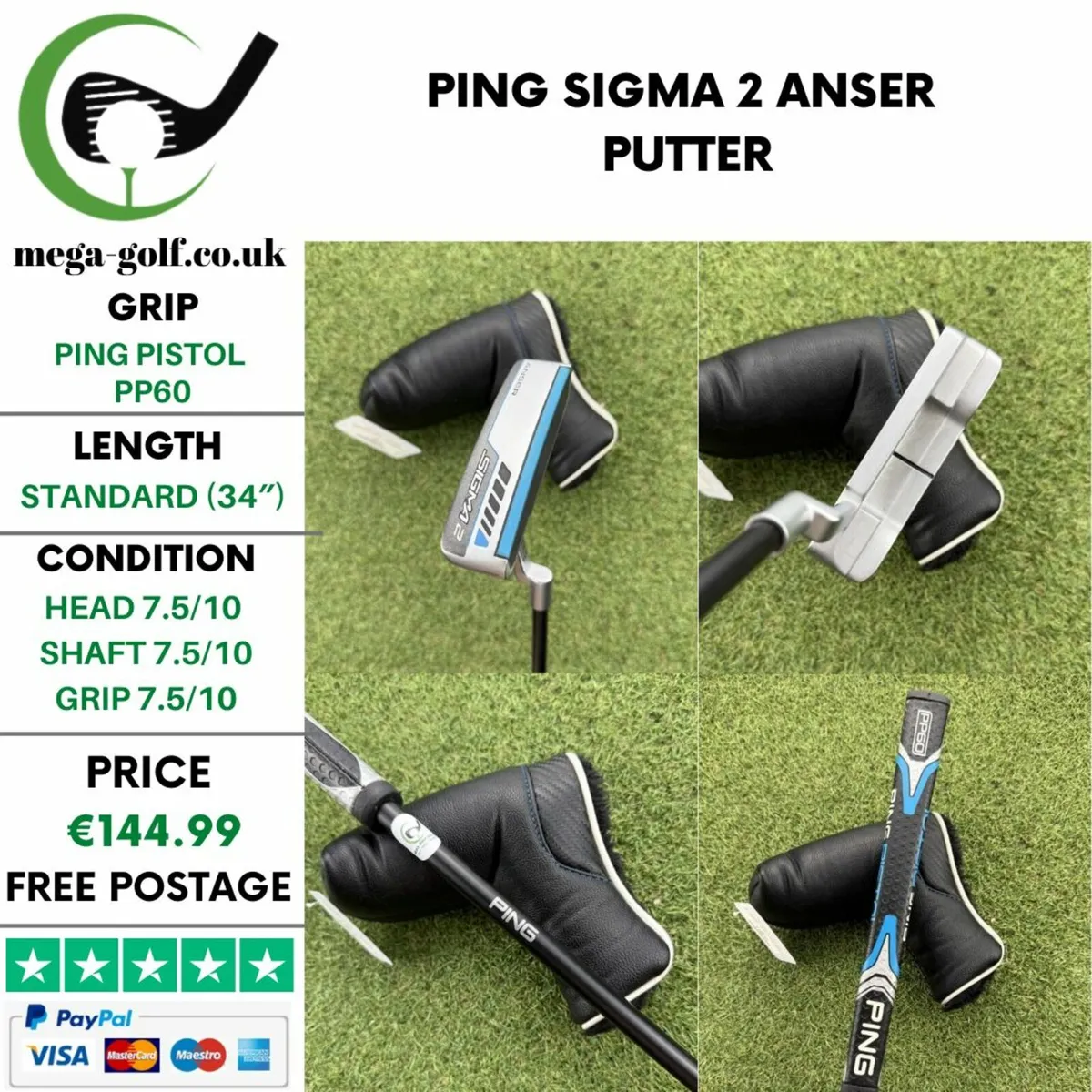 PING SIGMA 2 ANSER PUTTER / 34″ - Image 1