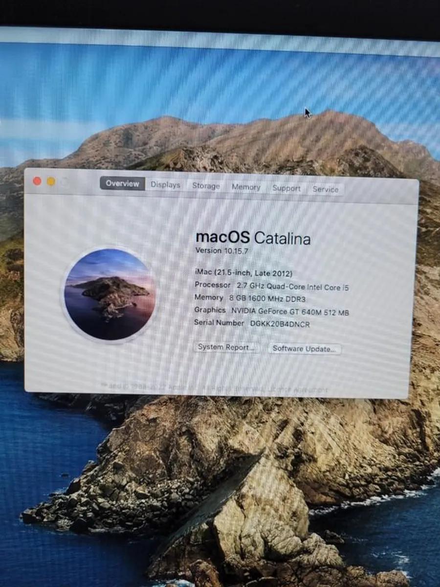 Apple iMac 21.5" Late 2012 Core i5 2.7 Ghz 8GB RAM 1TB HDD (Late 2012) MacOS Catalina - Image 3