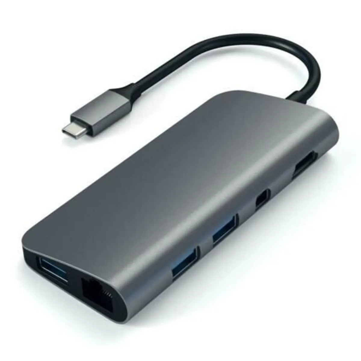 Satechi USB-C Multimedia Adapter 4K HDMI / Ethernet /MINI Display Port -TAPE -A - SD & micro SD - Grey Color - Image 2