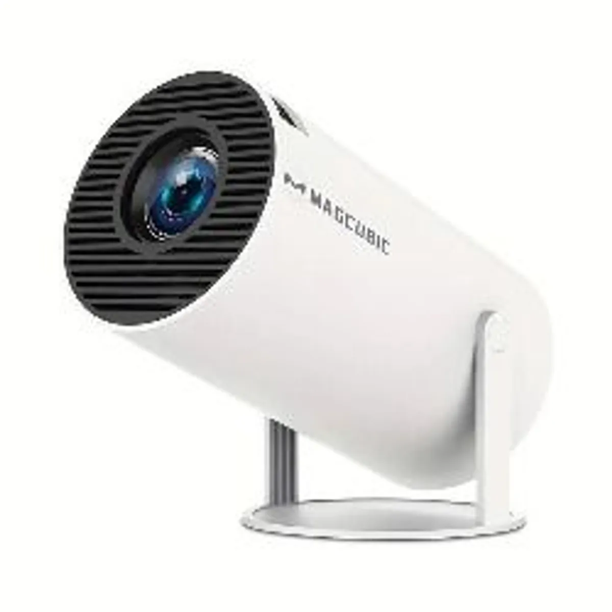 Magcubic HY300 Pro 4K Projector, Android 11, Allwinner H713, Wireless 5.0, UK Plug, 1280/720P HD Home Cinema, Outdoor Portable, 180 Adjustable Stand, Wireless, Compatible with Android 11 TV Box, Outdoor Projector | Modern Cylindrical Design | Compact - Image 1
