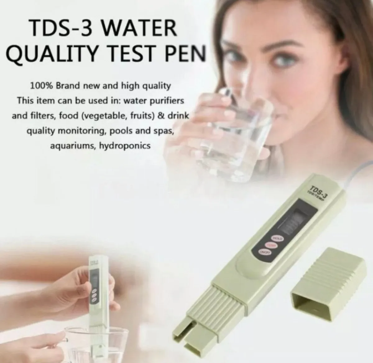 Water Purity Tester Digital TDS3 Filter Pen NEW - Image 2
