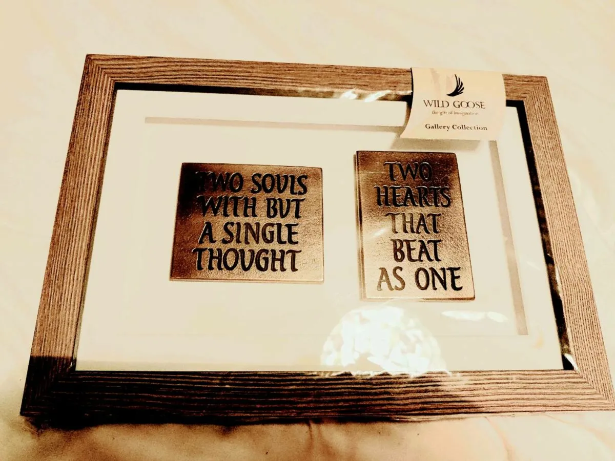 GOLDEN BRONZE, 14"Wide & 9"Long HEAVY Wall Art ! - Image 1