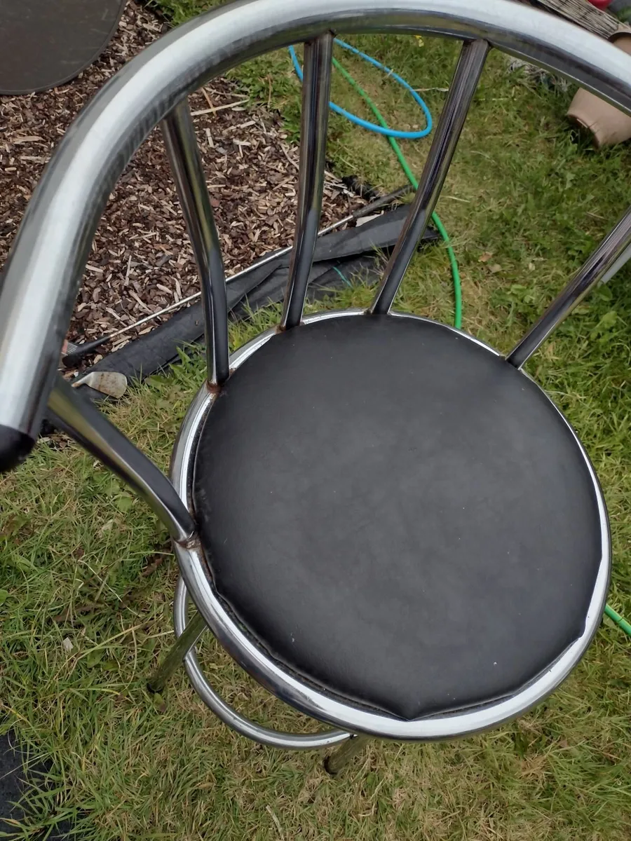 Chrome kitchen bar stool - Image 1