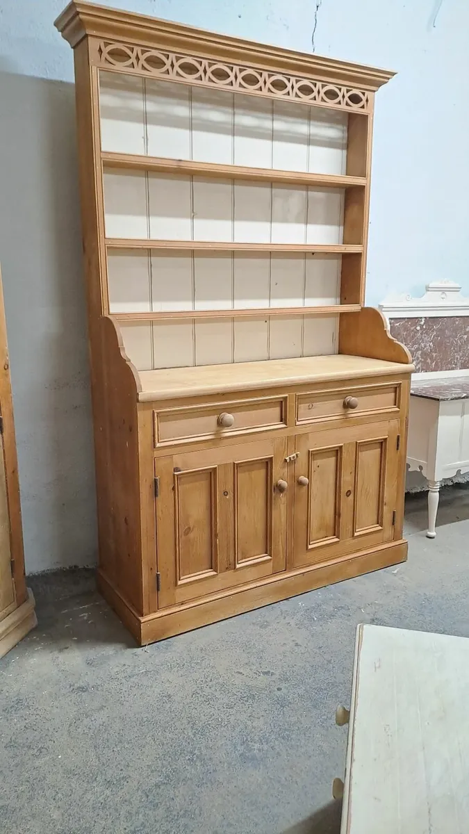 Vintage Irish pine kitchen dresser - Image 2