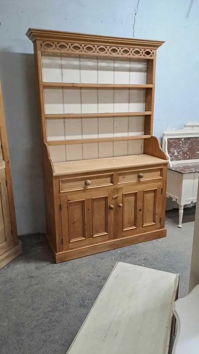 Vintage Irish pine kitchen dresser - Image 4