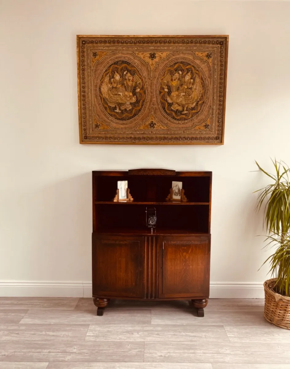 Vintage Bookcase Cabinet - Image 1