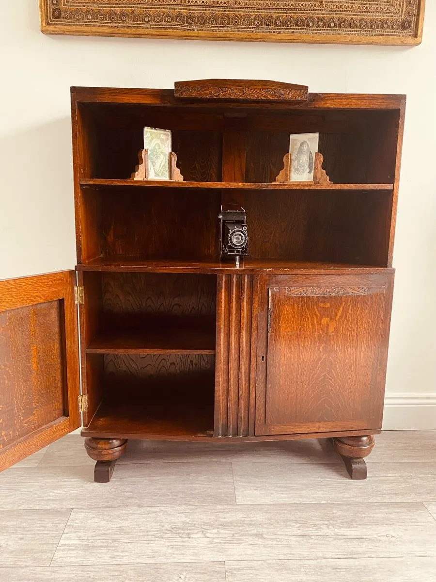 Vintage Bookcase Cabinet - Image 2