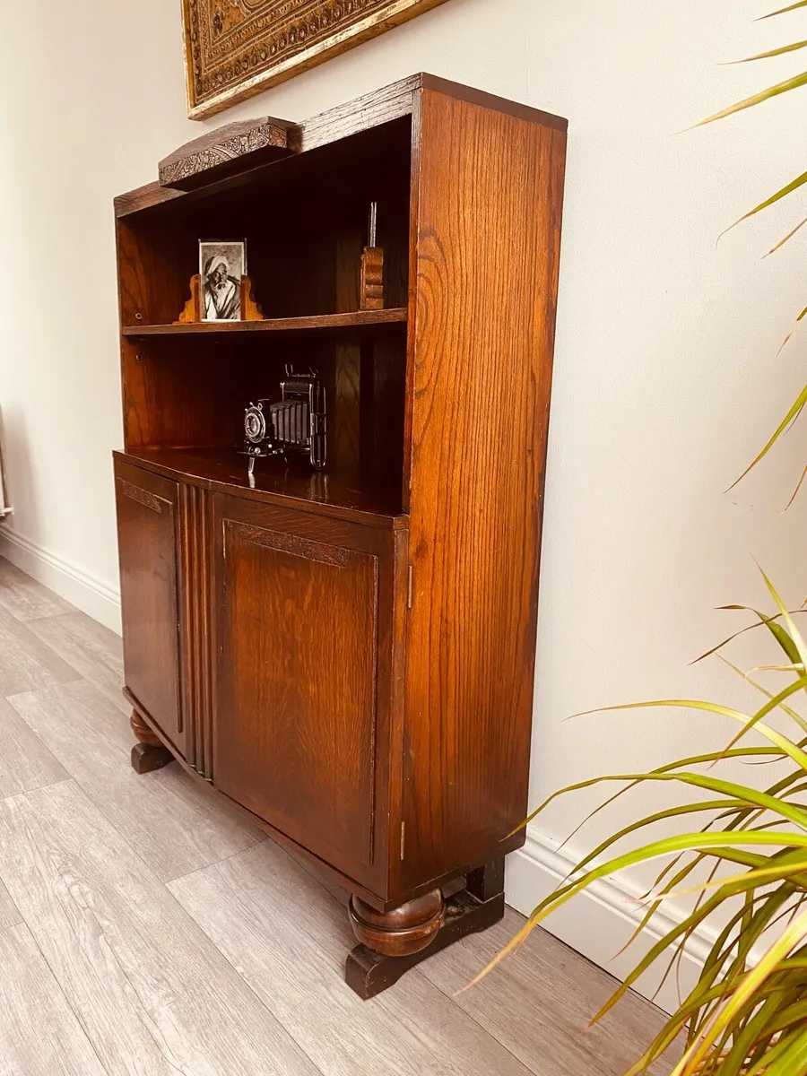 Vintage Bookcase Cabinet - Image 4