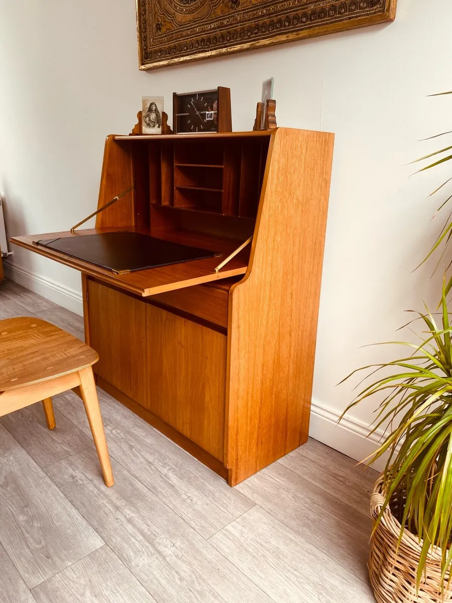 Mid Century Writing Bureau Work Station - Image 4