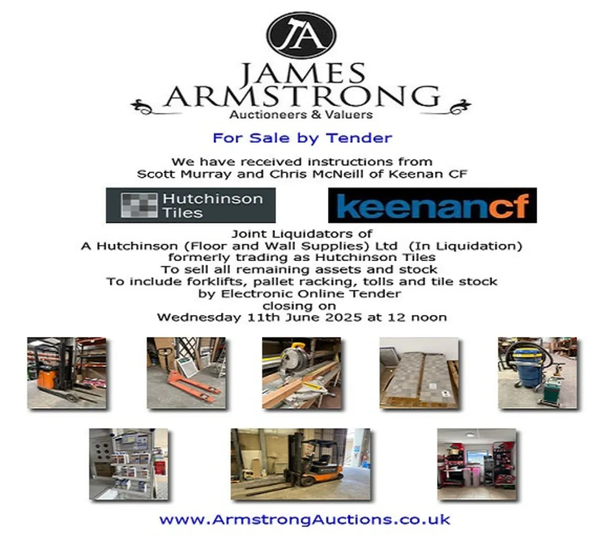 Floor and Wall Supplies **Online Tender Auction** - Image 1