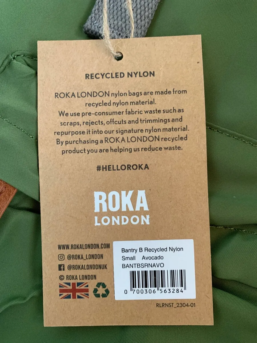 NEW Roka Bantry B Small Sustainable Nylon Backpack - Image 4
