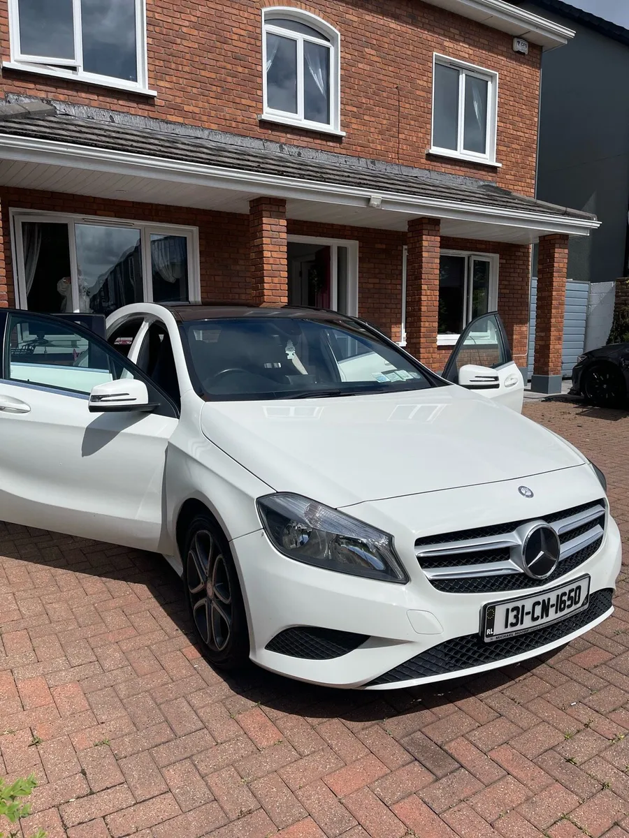 White Mercedes A Class with sunroof - Image 1