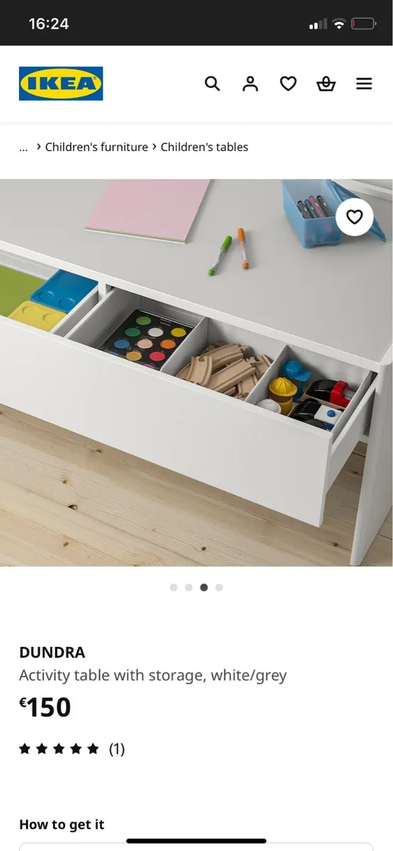 IKEA kids table DUNDRA - Image 1