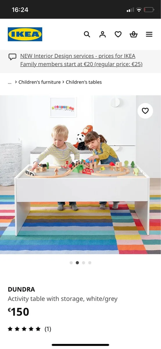 IKEA kids table DUNDRA - Image 2