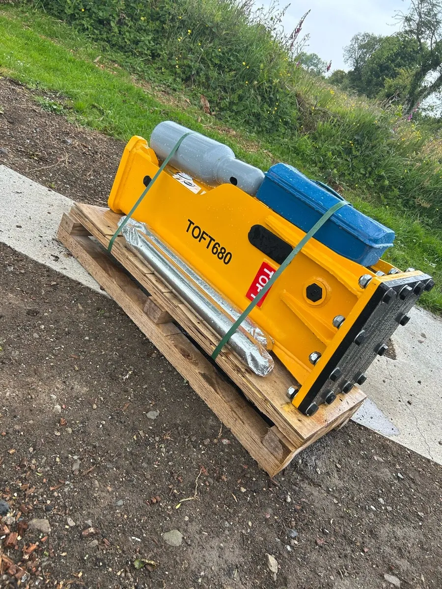 Unused Toft 680 rock breaker 4-8t excavator - Image 2