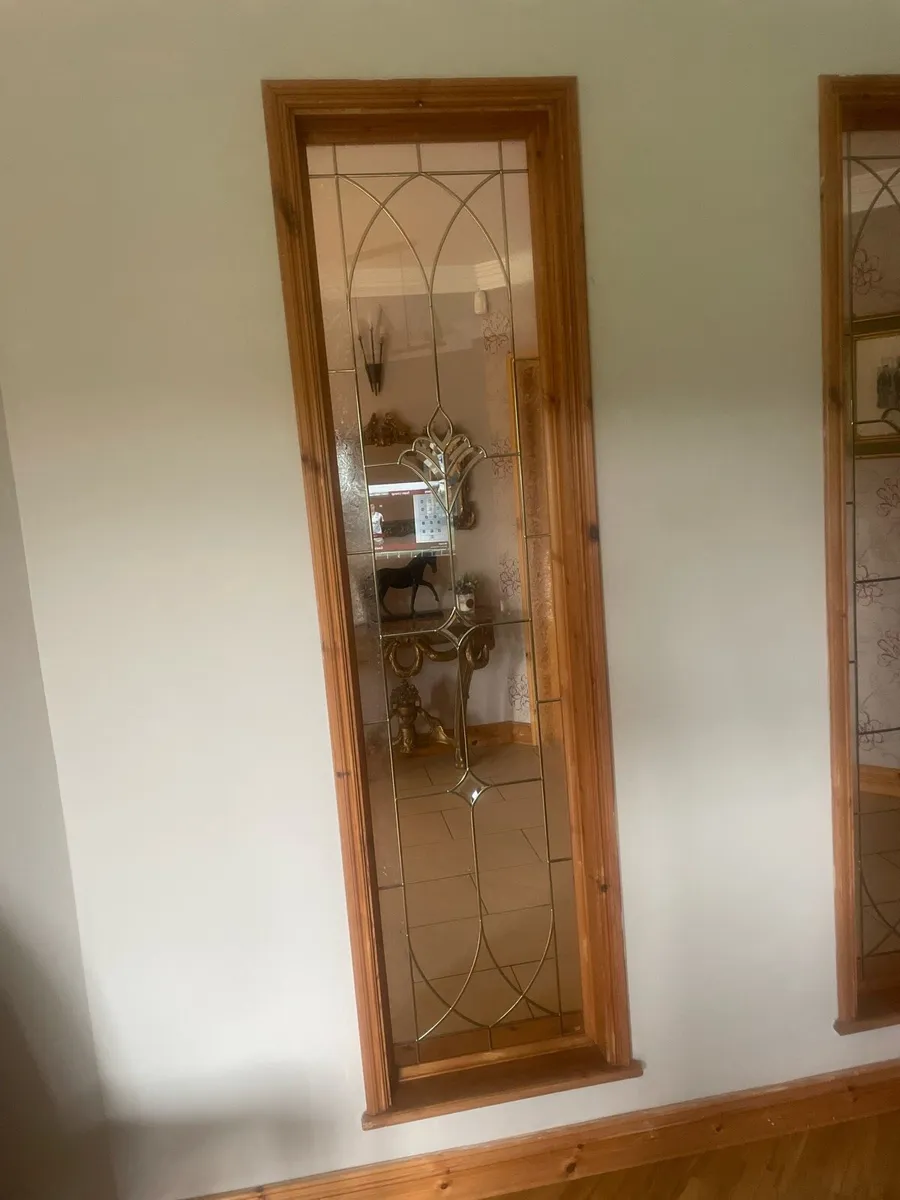 2 Leaded glass windows - Image 2