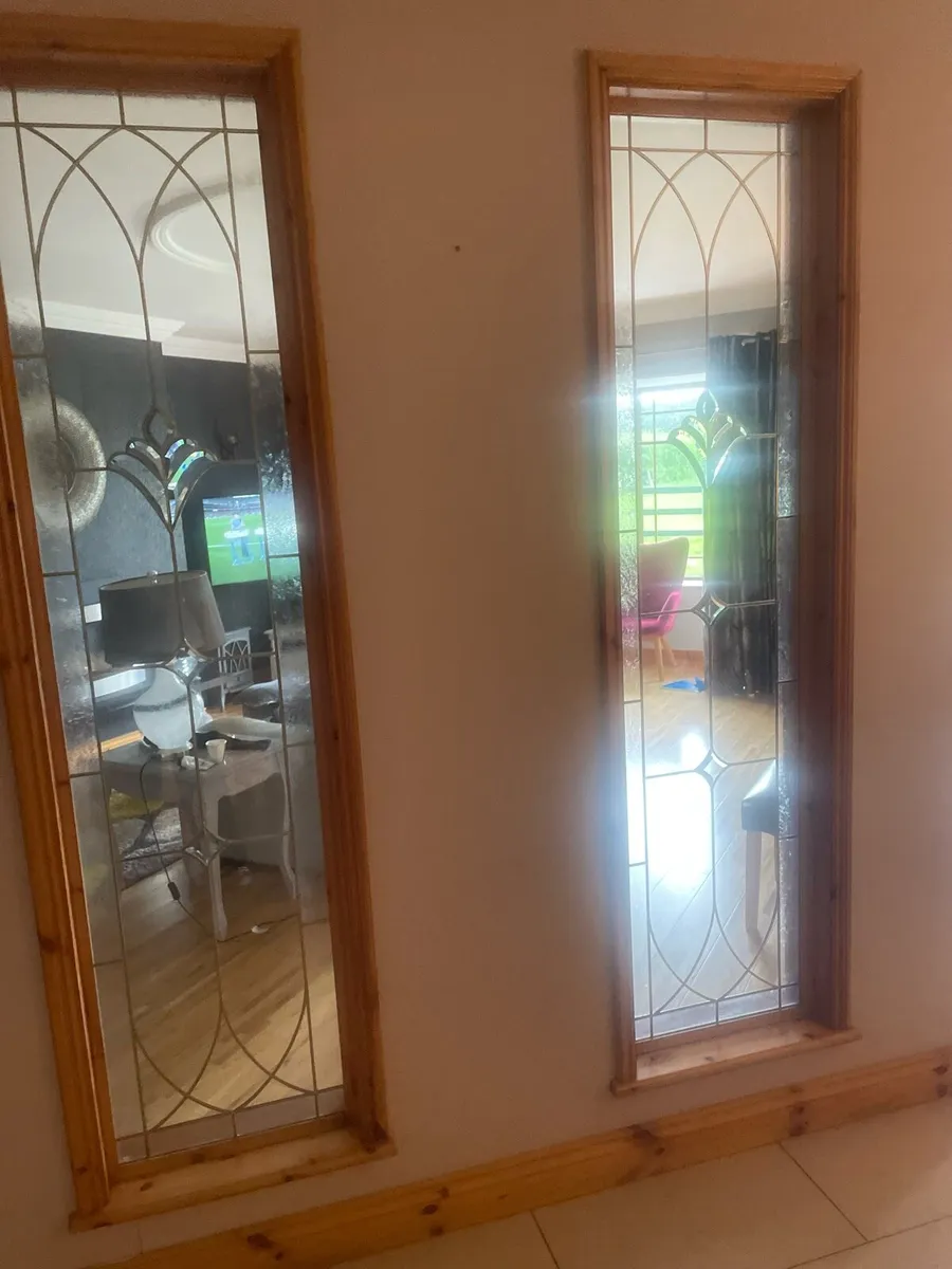 2 Leaded glass windows - Image 3